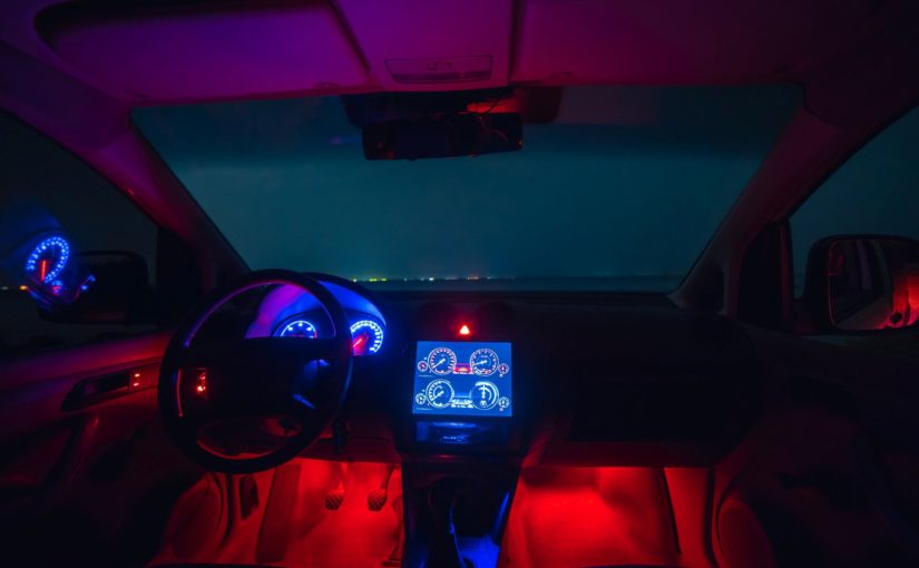 Ambientní osvětlení auta