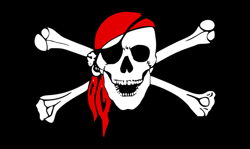 pirátská lebka